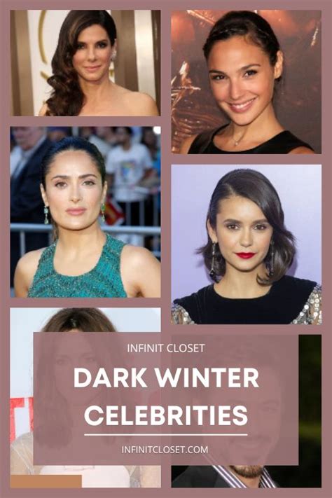 Celebrities in dark winter colors