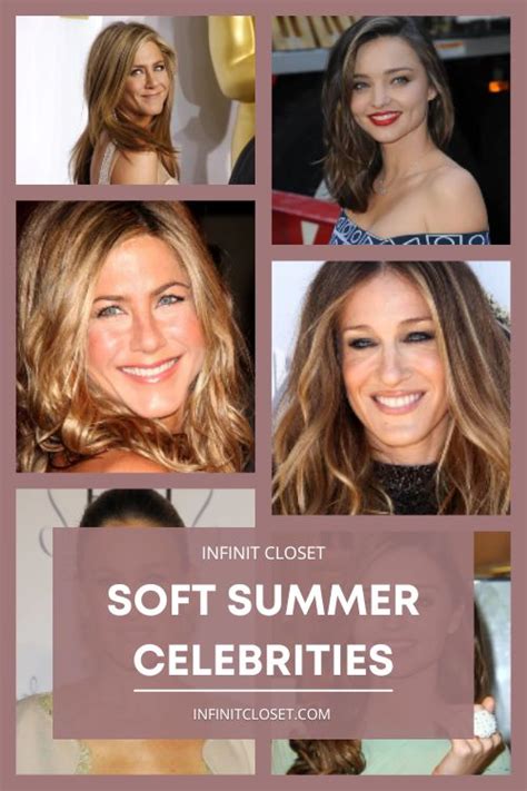 Celebrities Soft Summer Color Palette