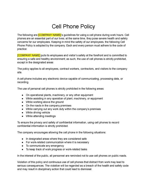 Cell Phone Policy Image 7