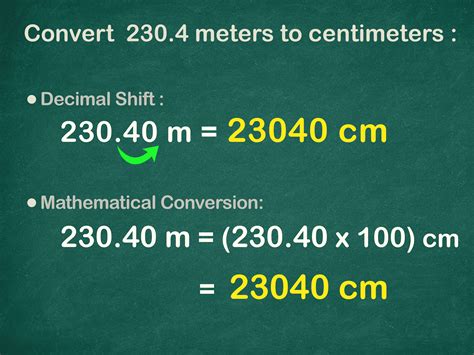 Centimeters to Meters Conversion