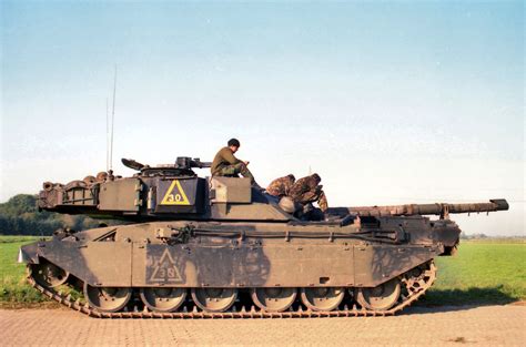 Challenger 1 tank in action