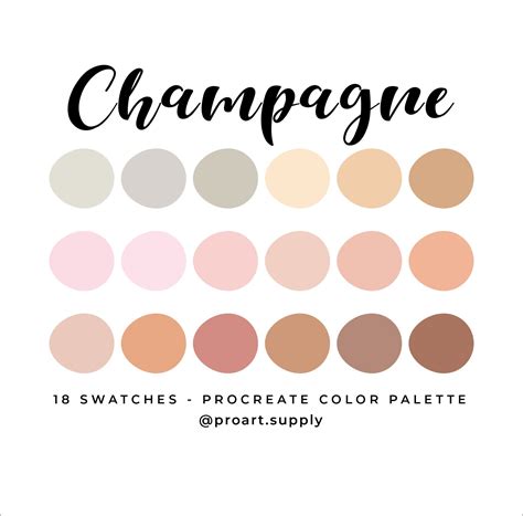 Champagne color palette inspiration 1