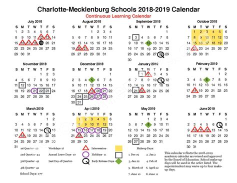 Char Meck Schools Calendar Image 1