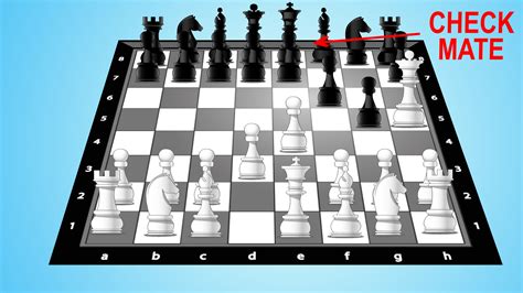 A chessboard with pieces in a checkmate position