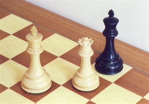 A chessboard with pieces in a checkmate position