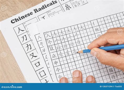 Chinese character writing