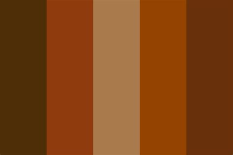 A chocolate color palette with various shades of brown and beige