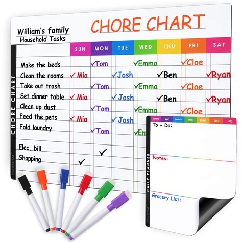 Tips for implementing a chore chart