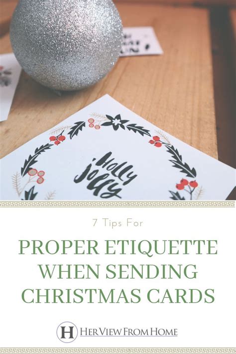 Christmas Card Etiquette