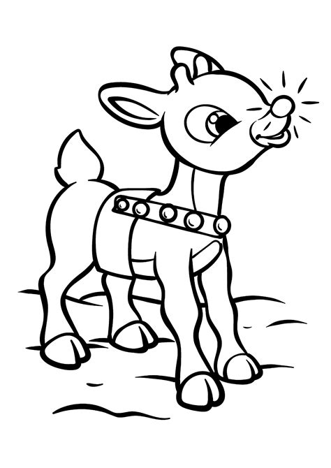 Christmas Coloring Pages with Reindeer