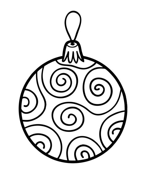 Christmas Ornament Coloring Pages