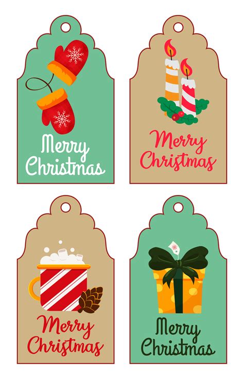 Description of Christmas tag templates