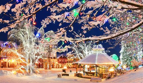 Christmas Town in the Snow