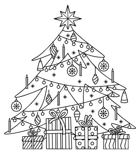 Christmas tree Christmas coloring printables