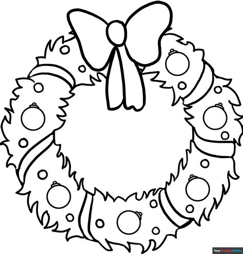 Christmas wreath Christmas coloring printables