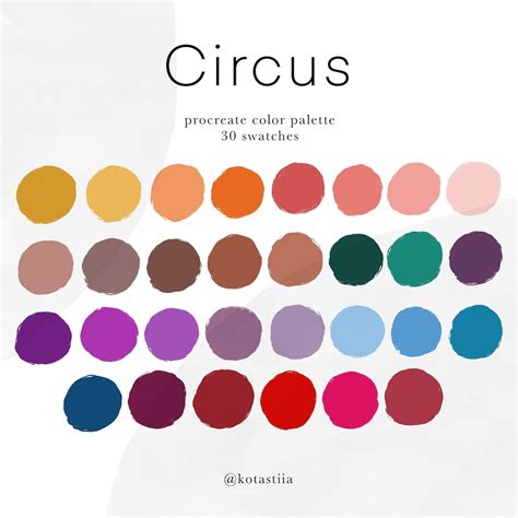 Circus Color Palette Inspiration