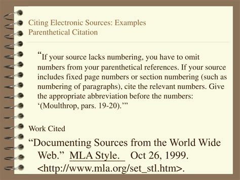 Citing Websites and Electronic Sources