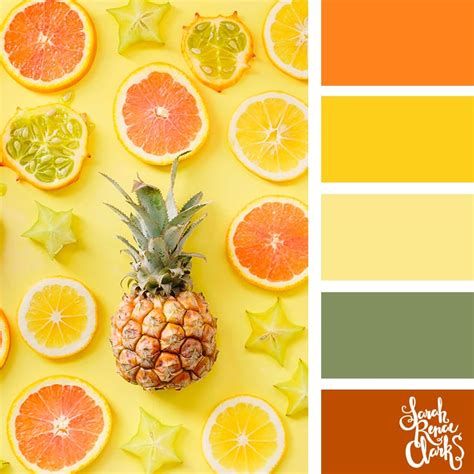 Citrus Color Palette Home Decor