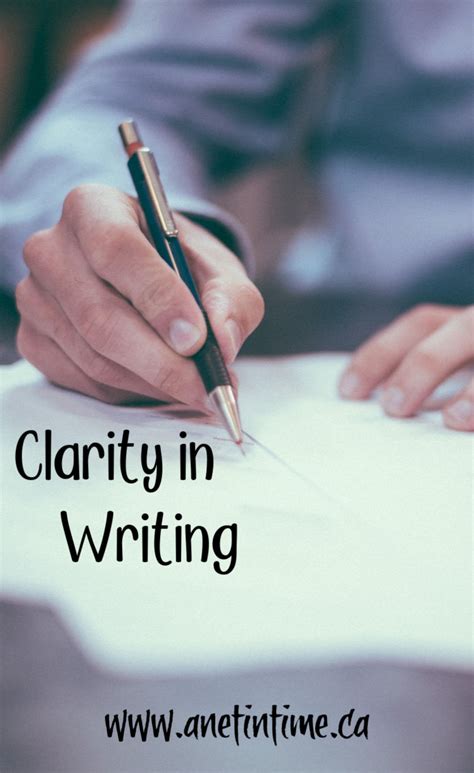 Clarity in Writing