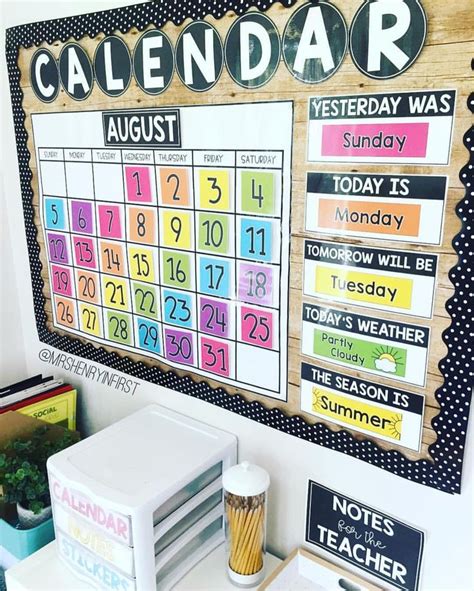 Classroom Calendar Organization Conclusion