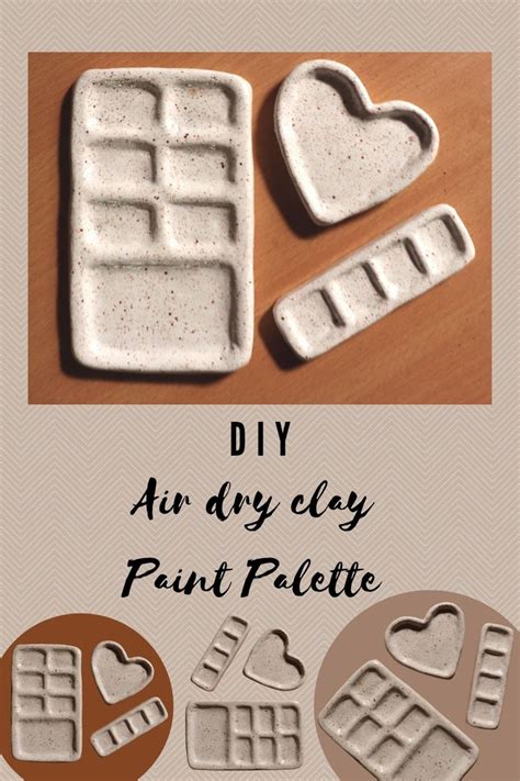 Clay paint palette crafts