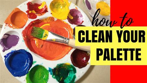 Cleaning paint palette