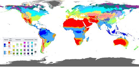 Climate world map