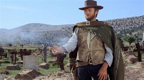 Clint Eastwood holding his iconic revolver