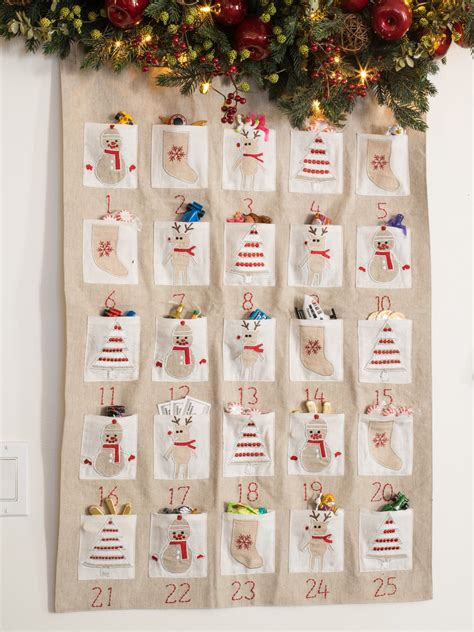 A cloth advent calendar is a fun and creative way to count down the days until Christmas