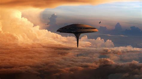 Cloud City floating above Bespin