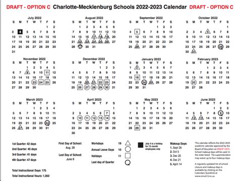 CMS School Calendar Image 4