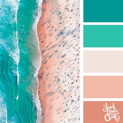 Calming coastal colors are perfect for a light summer palette