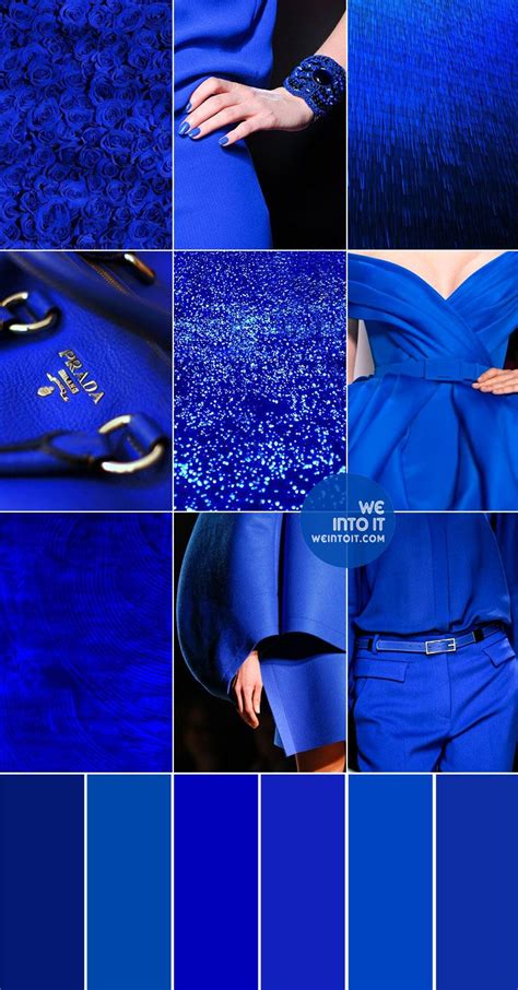 Cobalt Blue Palette Inspiration Fashion