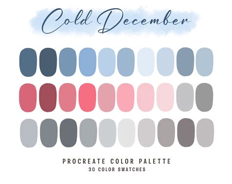 Cold Color Palette Example 1