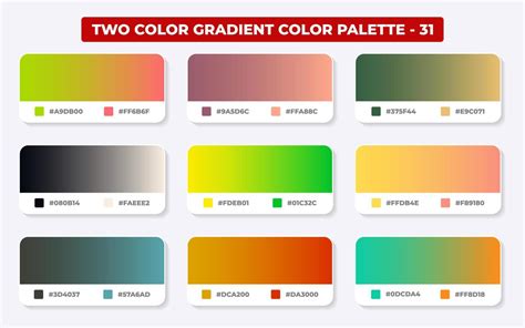 Color Gradient Palette Example