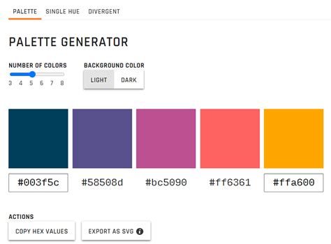 Color Palette Generation