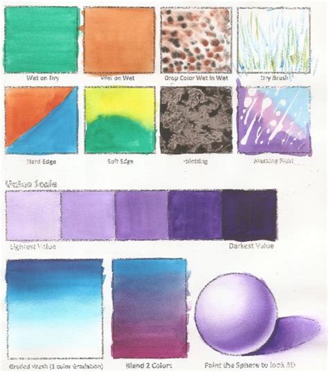 Color Palette Painting Techniques Example 1