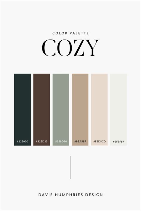 Color Palettes for Cozy Designs