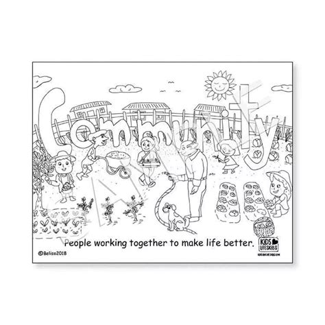 Coloring page community