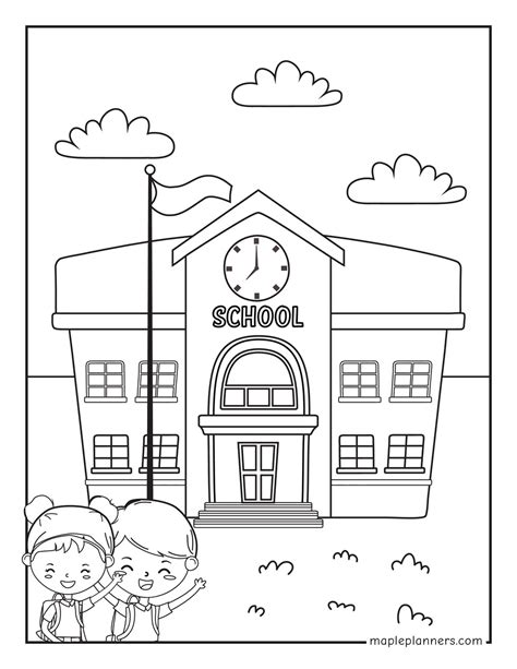 Coloring pages for elementary school