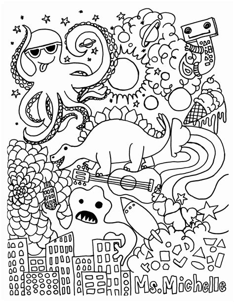 Coloring pages for middle school