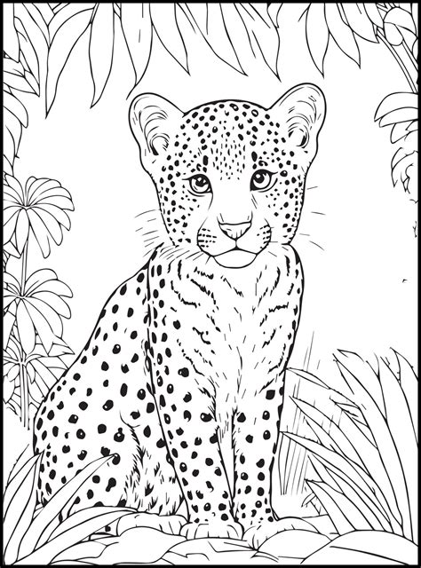 Coloring pages of different animals