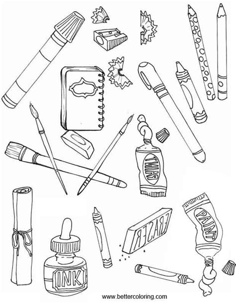 Coloring tools and supplies