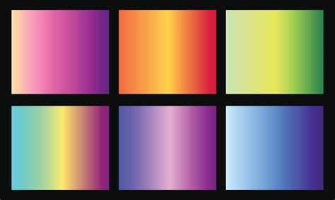 Colour gradations example