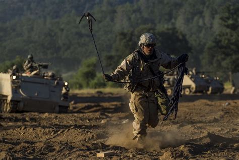 National Guard combat engineers in training