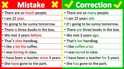 common mistakes example