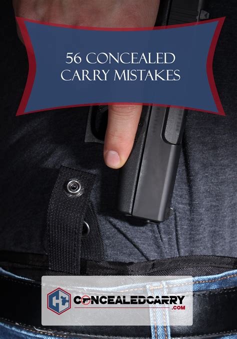 Common mistakes to avoid with concealed carry