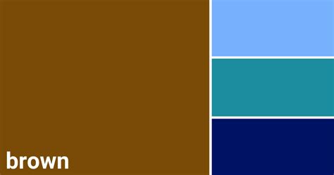 Complementary Brown and Blue