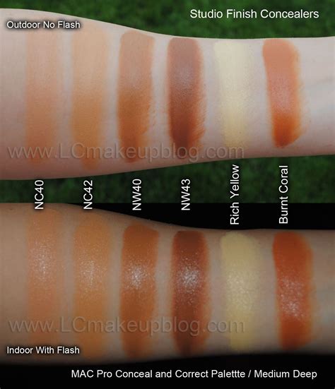 Concealer Palette Swatches