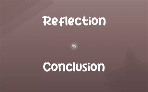 Conclusion and Reflection Image